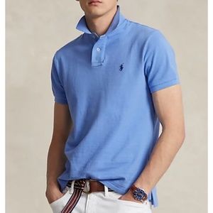 POLO RALPH LAUREN | Men's The Iconic Mesh Polo Shirt | Custom Slim Fit | Size M